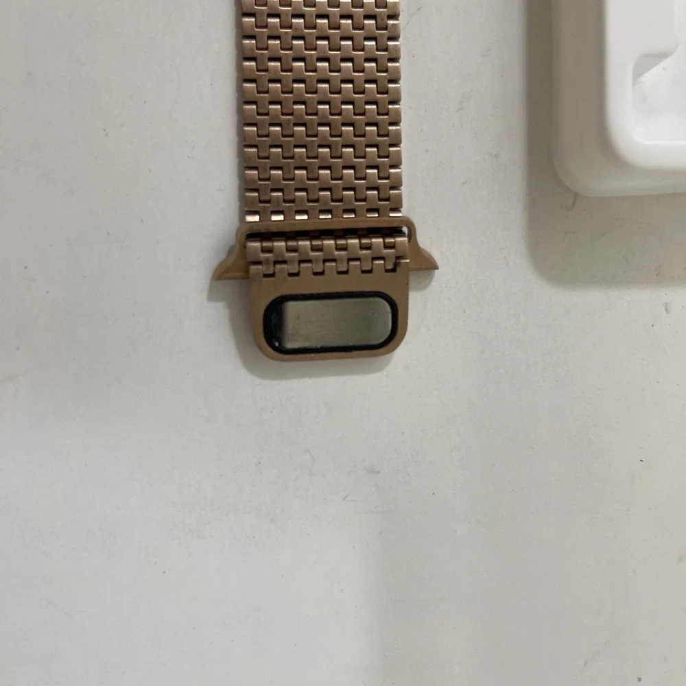 LULULOOK Magnetic Stainless Steel For Apple Watch 42mm‎ Rose Gold New Open Box.